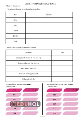 Matematik Değerlendirme