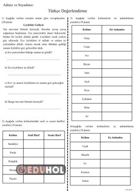 Türkçe Değerlendirme
