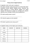 Türkçe Değerlendirme