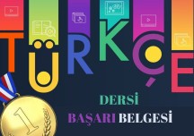 TÜRKÇE DERSİ BAŞARI BELGESİ
