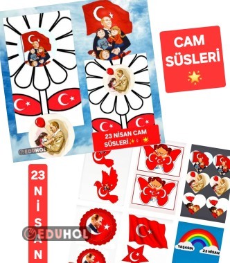 23 NİSAN BÜTÜN CAM SÜSLERİ✨️🇹🇷🌟