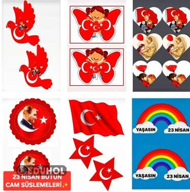 23 NİSAN BÜTÜN SÜSLEMELER🇹🇷✨️💯