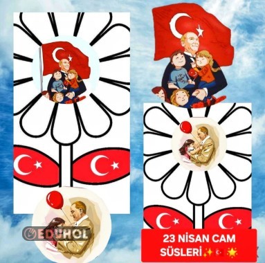 23 NİSAN CAM SÜSLERİ✨️🇹🇷✨️
