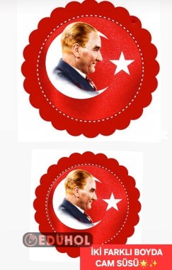 23 NİSAN İKİ FARKLI BOYDA CAM SÜSÜ✨️💯