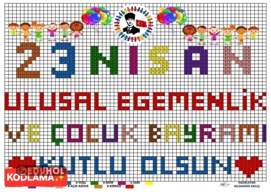 23 NİSAN KODLAMA🇹🇷🇹🇷🇹🇷