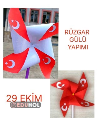 29 EKİM RÜZGAR GÜLÜ YAPIMI🇹🇷💯✨️