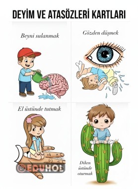 DEYİM VE ATASÖZÜ KARTLARI✨️✅️