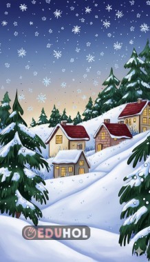 KIŞ MANZARASI BOYAMA☃️❄️