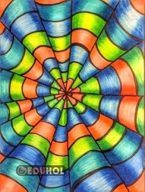 SANAT ÇALIŞMASI✨️🤍(OP ART)🌟✅️