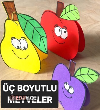 ÜÇ BOYUTLU MEYVELER🍏🍇🍒YERLİ MALI✨️
