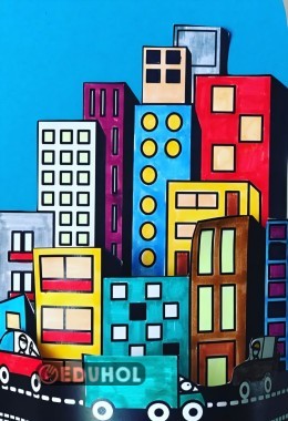 ÜÇ BOYUTLU ŞEHİR BOYAMA✅️