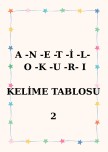 A-N-E-T-İ-L-O-K-U-R-I KELİME TABLOSU 2