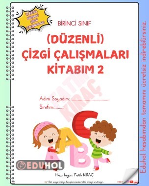 1. SINIF (DÜZENLİ) ÇİZGİ ÇALIŞMALARI KİTABIM