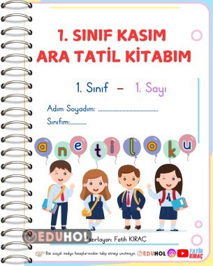1. SINIF KASIM ARA TATİL KİTABIM