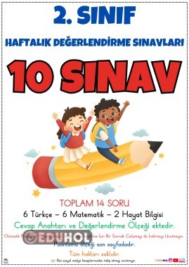 10 HAFTALIK SINAV PAKETİ TEK PDF 30 SAYFA
