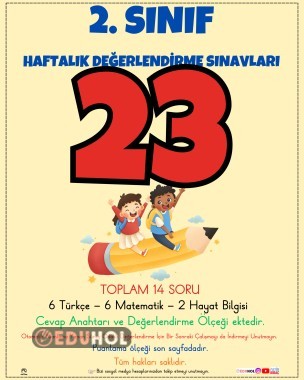 2. SINIF HAFTALIK DEĞERLENDİRME SINAVI 23