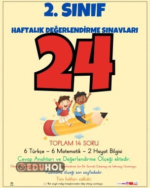 2. SINIF HAFTALIK DEĞERLENDİRME SINAVI 24