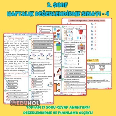 2. SINIF HAFTALIK DEĞERLENDİRME SINAVI 4