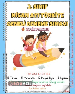 2. SINIF NİSAN AYI TÜRKİYE GENELİ DENEME SINAVI