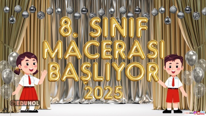 8. Sınıf Macerası Başlıyor Dijital Pano