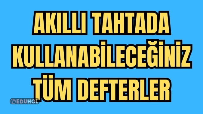 Akıllı Tahta için Tüm Defter Şablonları