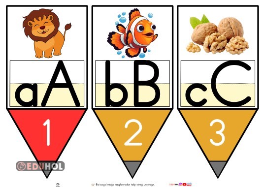 ALFABE KALEM ŞABLON