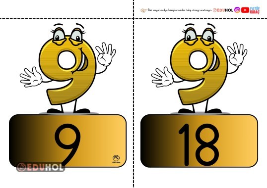 DOKUZAR RİTMİK SAYMA PANO GÖRSELLERİ