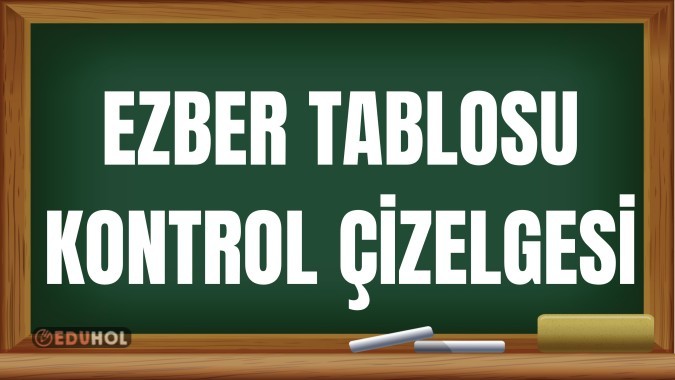 Ezber Tablosu Kontrol Listesi