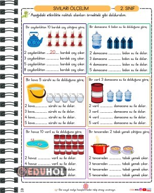 Sıvıları Ölçme Etkinlik