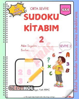 SUDOKU KİTABIM 2 4x4 (ORTA SEVİYE)