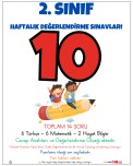 2. SINIF HAFTALIK DEĞERLENDİRME SINAVI 10