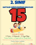2. SINIF HAFTALIK DEĞERLENDİRME SINAVI 15