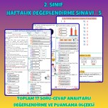 2. SINIF HAFTALIK DEĞERLENDİRME SINAVI 5