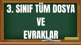 3. Sınıf Tüm Evraklar Tek Dosya (Düzenlenebilir)