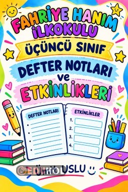 3. Hafta 3. Sınıf Defter Notları&Etkinlik