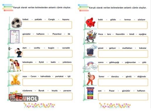 Anlamlı cümle oluşturma