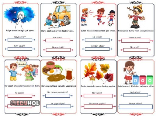 Basit okuma - anlama çalışmaları