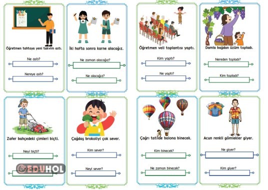 Basit okuma - anlama çalışmaları