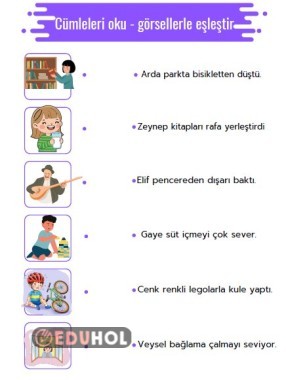 Cümle - görsel eşleştirme