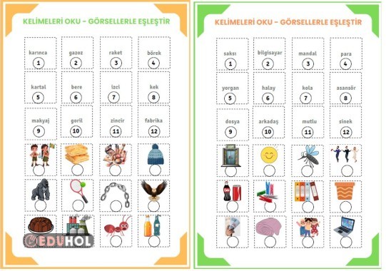 Kelime - görsel eşleştirme