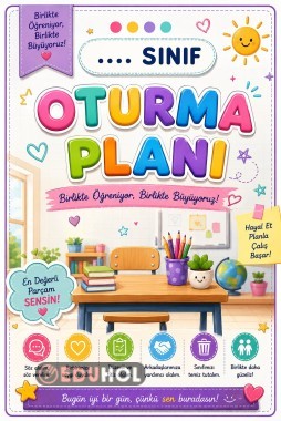 Muhteşem Oturma Planı Şablonları | 32 & 35 Kişilik