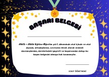 BAŞARI BELGESİ