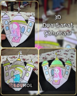 3D Dua - Görsel Sanatlar Ön ve Arka Plan-Ramazan
