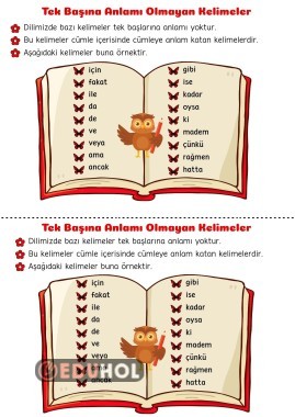 Tek Başına Anlamı Olmayan Kelimeler