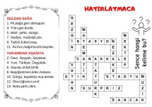 HATIRLATMACA-DİLİMİZİN ZENGİNLİĞİ PROJESİ