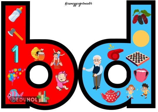 B-D MASKESİ ( b-d harfini karıştıranlar için)