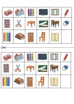 2. Sınıf İngilizce Classroom Items Deftere Yapıştırma Görselleri