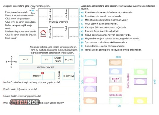 3.SINIF HAYAT BİLGİSİ (Evimin Yerini Tarif Ediyorum)-1