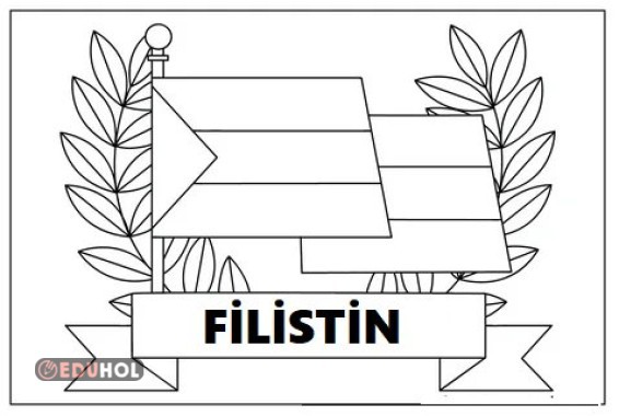 Filistin farkındalık etkinlikleri boyama sayası