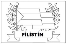 Filistin farkındalık etkinlikleri boyama sayası